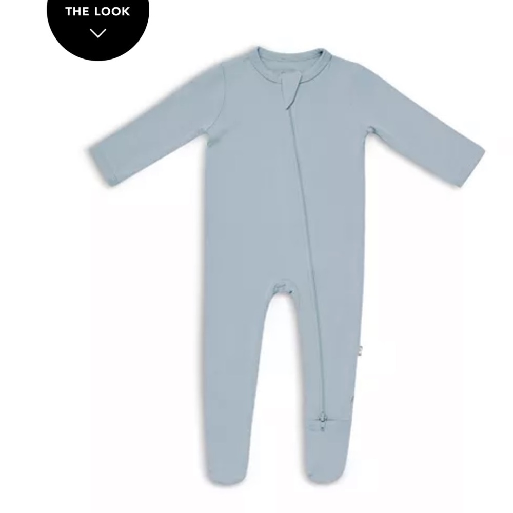 Kyte BABY Zippered Footie in Fog